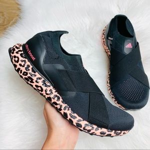 adidas Ultra Boost DNA Slip-On Black Pink Leopard Print